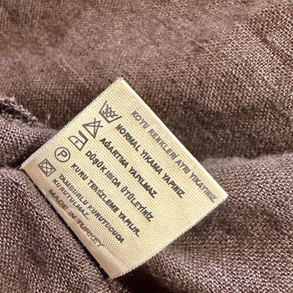 HERRY Istanbul - Linen Dress with CROCHET Halter Top Sz S - BROWN - Picture 7 of 7